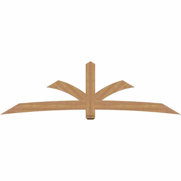 Ekena Millwork Davenport Timber Gable Bracket, Western Red Cedar, 108"W x 31 1/2"H x 3 1/2"D x 5 1/2"F, 7/12 Pitch GBW108X31X0406DAV00SWR - main